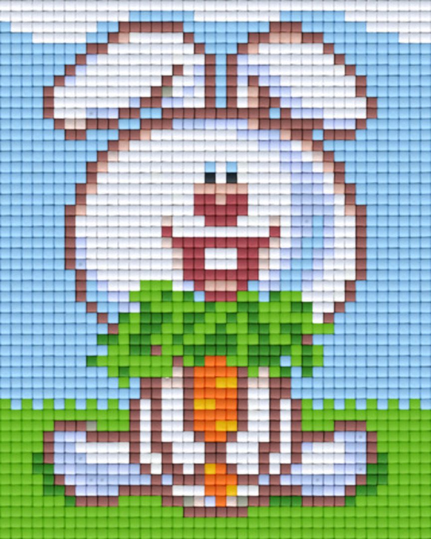 Bunny One [1] Baseplate PixelHobby Mini-mosaic Art Kits image 0